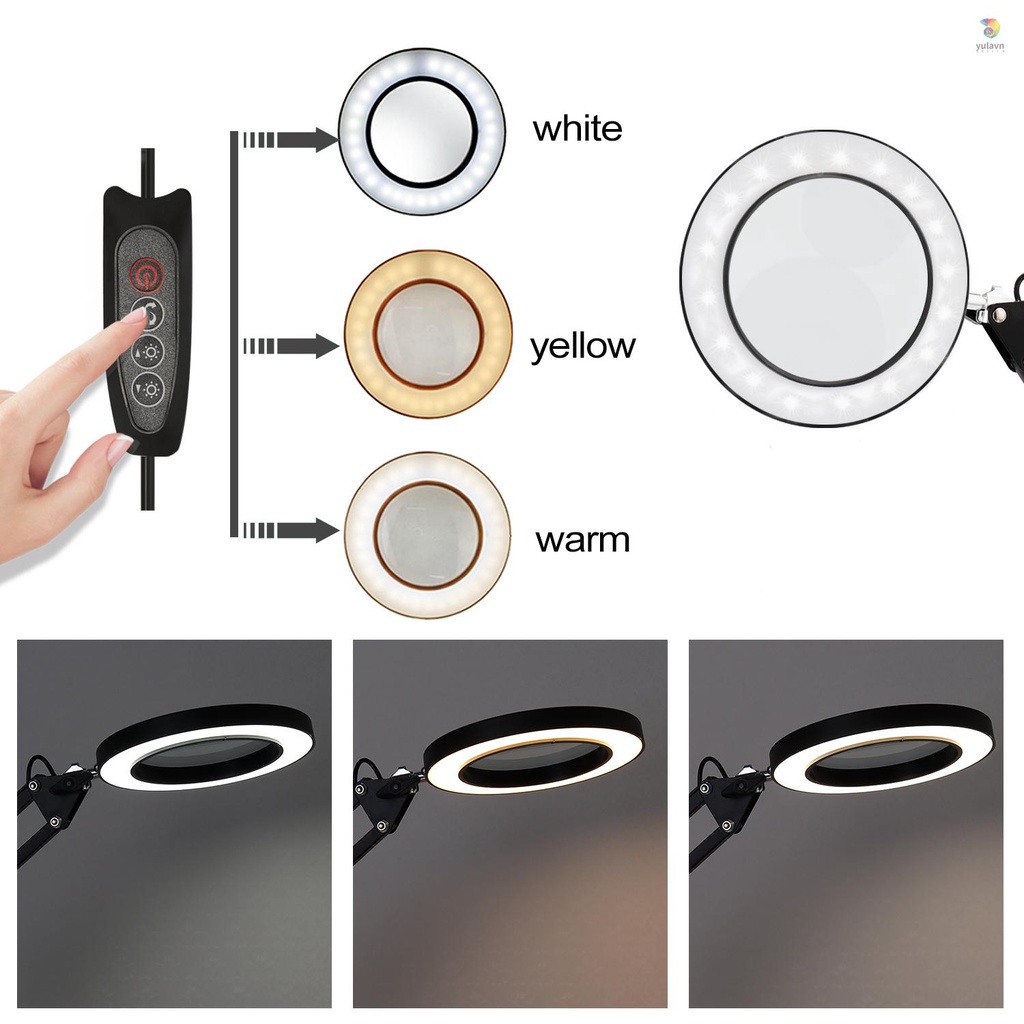 Đèn LED Đọc Sách 5X Có Thể Gập Lại Sạc USB