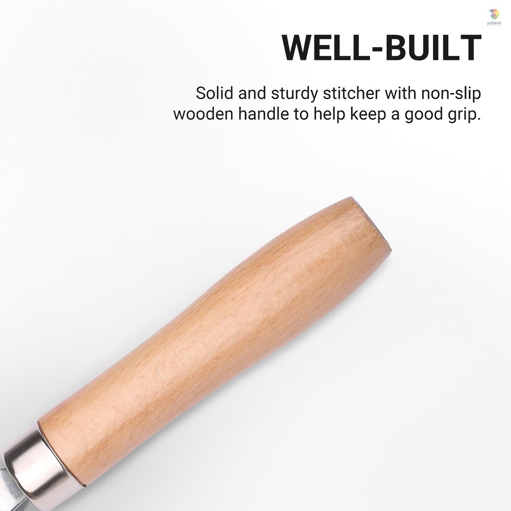 Con Lăn Vá Lốp Xe Có Tay Cầm Bằng Gỗ 6mm / 20mm / 40mm