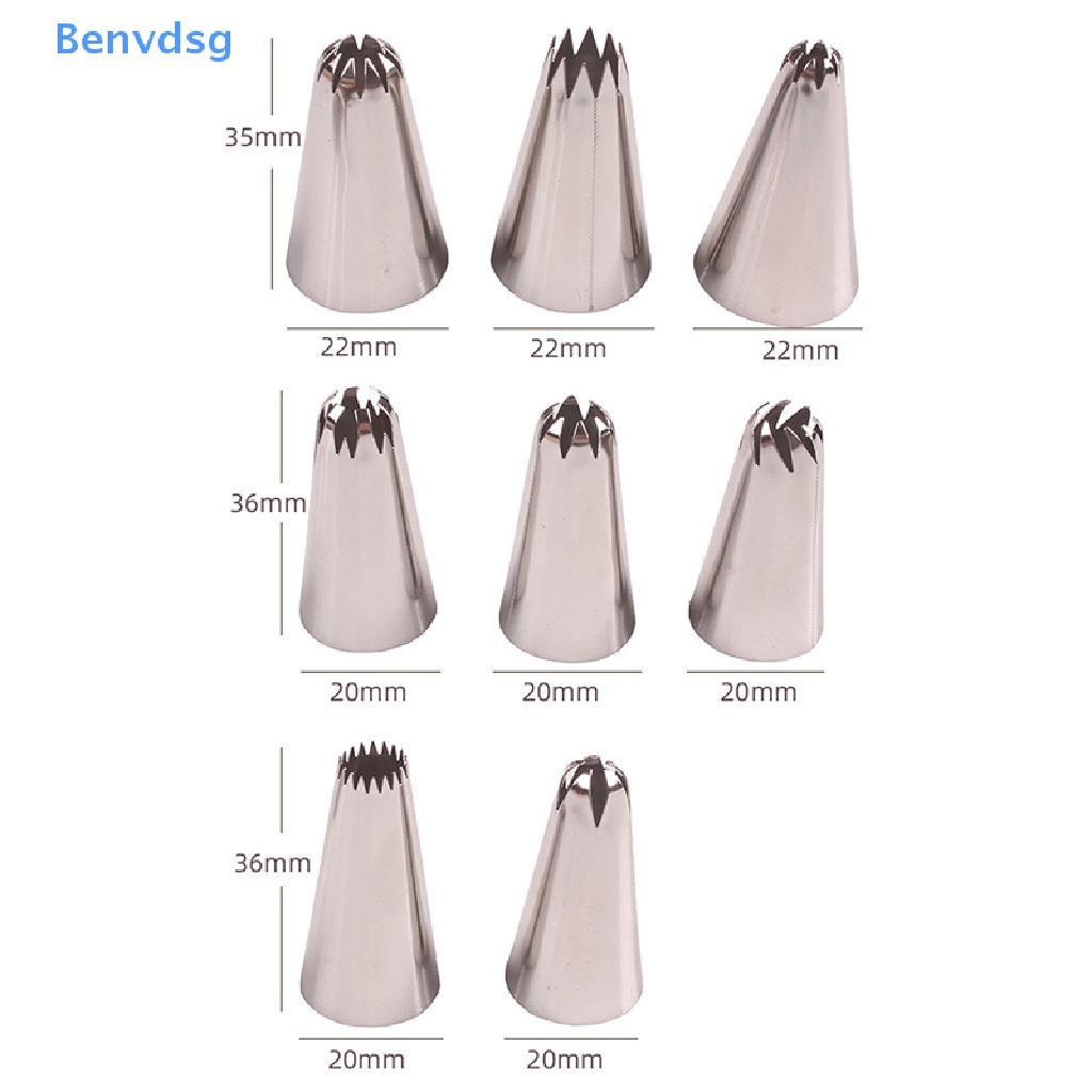 Bộ 8 Đuôi Bắt Bông Kem Trang Trí Bánh Tiện Dụng