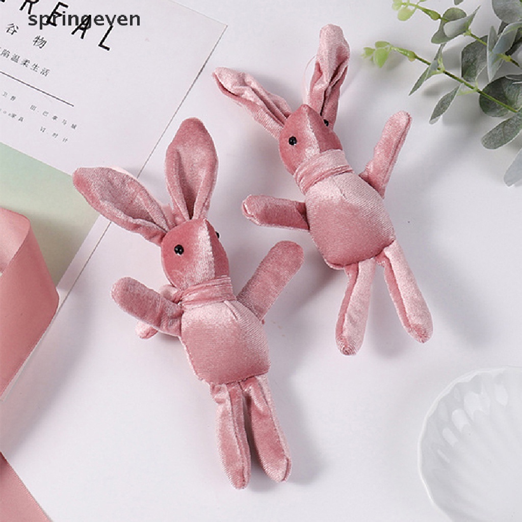 Móc Khóa Thỏ Nhồi Bông Dễ Thương Dùng Làm Quà Tặng