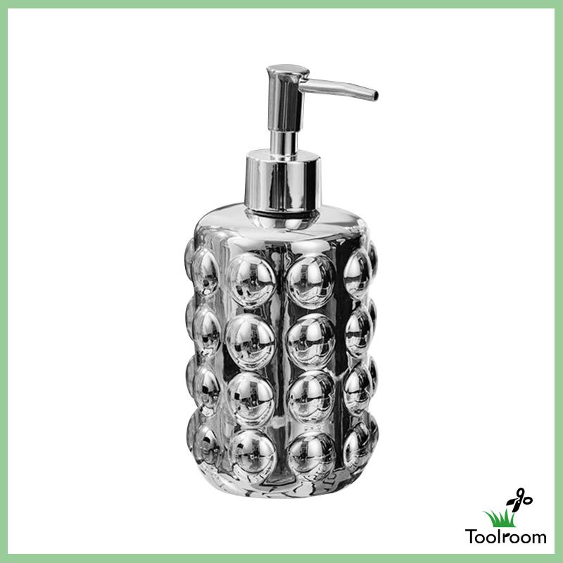 Bình Gốm Đựng Xà Phòng Rửa Tay 350ml Có Vòi Nhấn Tiện Dụng