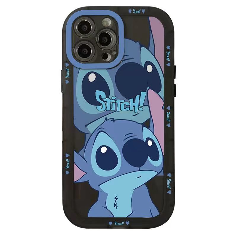 ✅Ốp Điện Thoại Trong Suốt Họa Tiết Stitch Dễ Thương Cho iPhone Xr 12 14713plus pro promax D0LB