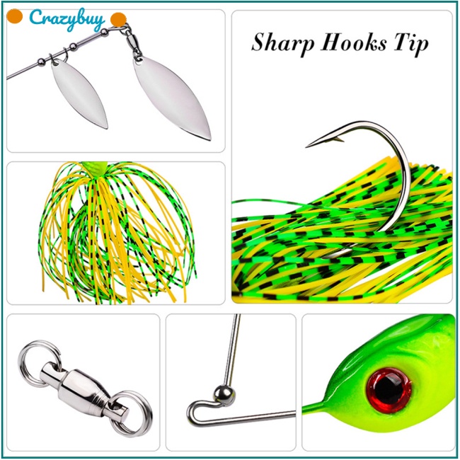 Cr Mồi Giả Nhử Cá 10g 14g Có Lưỡi Câu Tiện Dụng