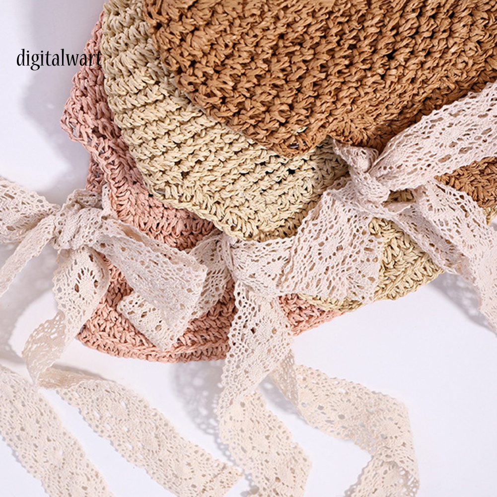 Kỹ Thuật Số| Nón Cối Rộng Vành Phối Ren Hoa Thiết Kế Hợp Thời Trang