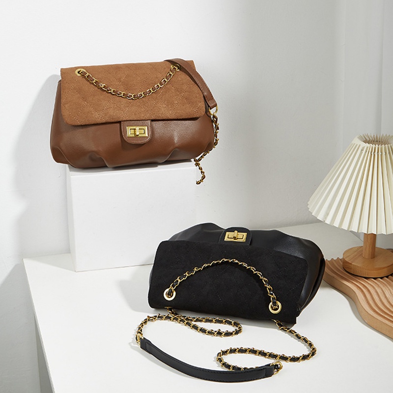 Túi Đeo Chéo Vai Bằng Da Kiểu Hình Học Thời Trang Sành Điệu Cho Nữ