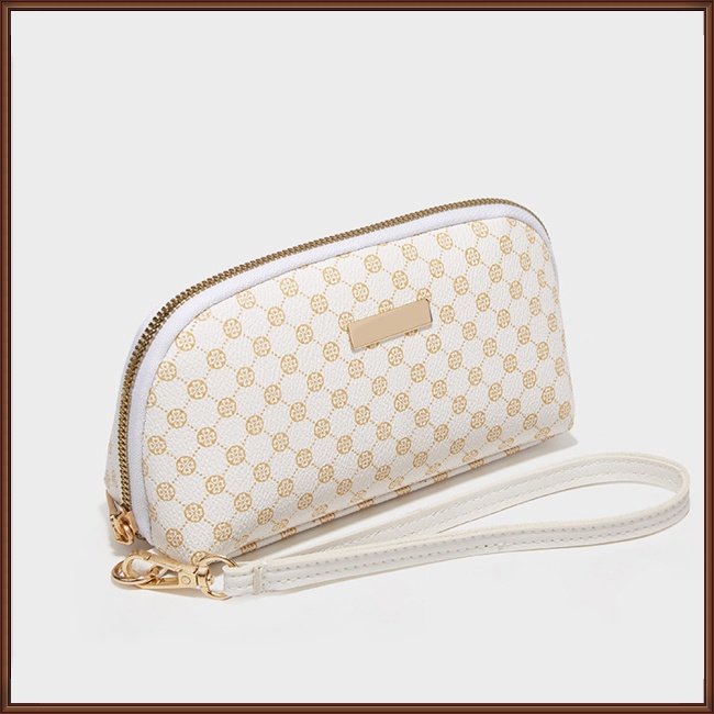 Túi Da Pu Cầm Tay Nhỏ Xinh In Họa Tiết Da Báo Chống Thấm Nước Cho Nữ