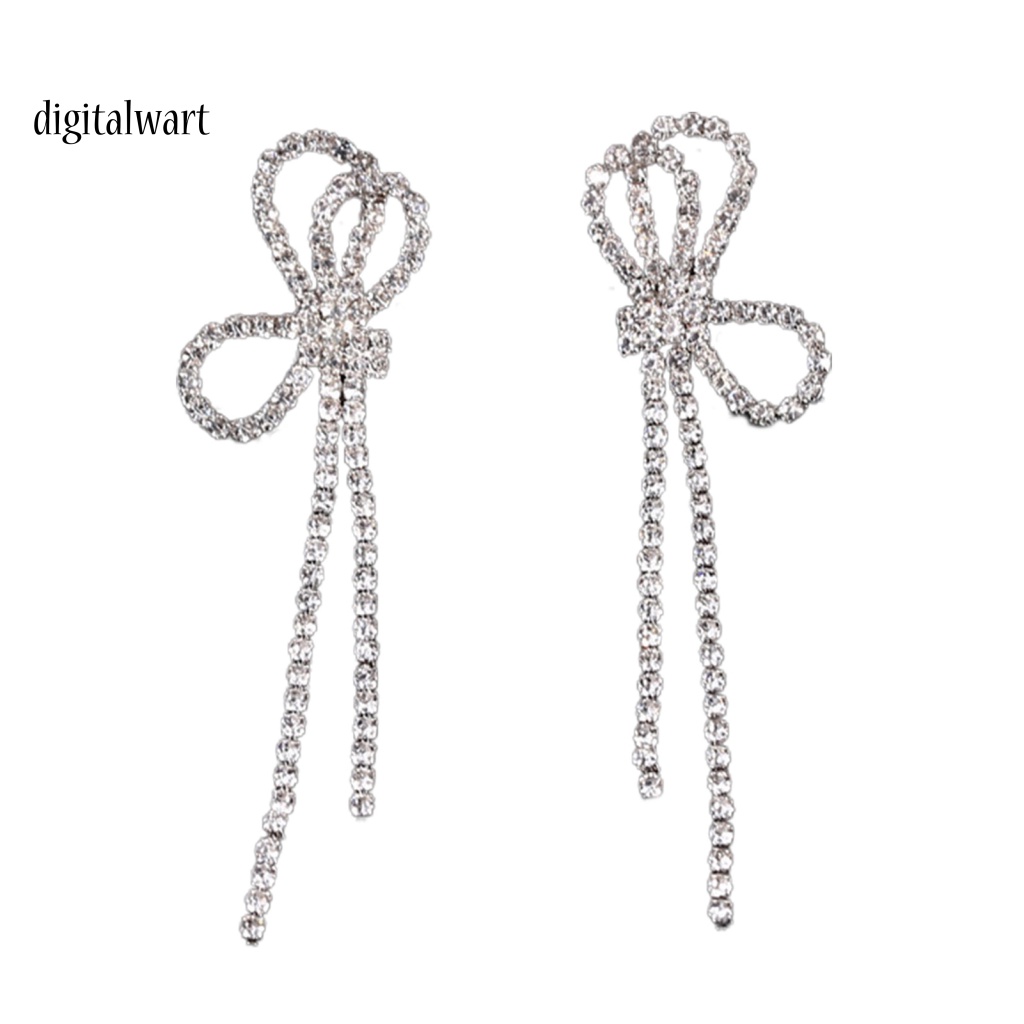 Kỹ Thuật Số| 1 Đôi Bông Tai Tua Rua Đính Đá Lấp Lánh Phong Cách Hàn Quốc Dành Cho Nữ