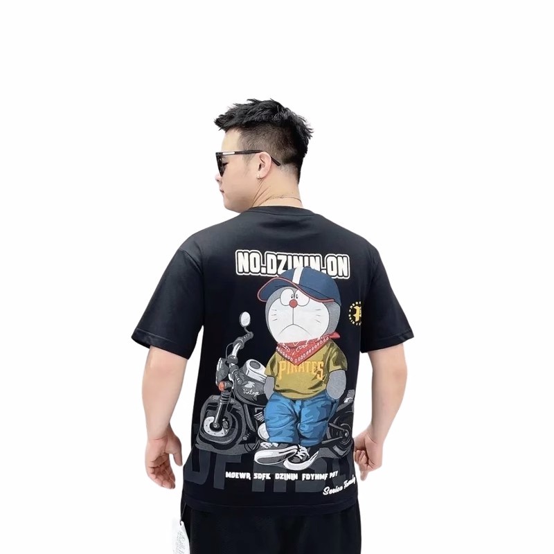Áo Thun Cotton Trơn Tay Ngắn In Chữ Phong Cách Hip Hop Đường Phố Thời Trang Mùa Hè Cho Nam Giới Size S-5XL
