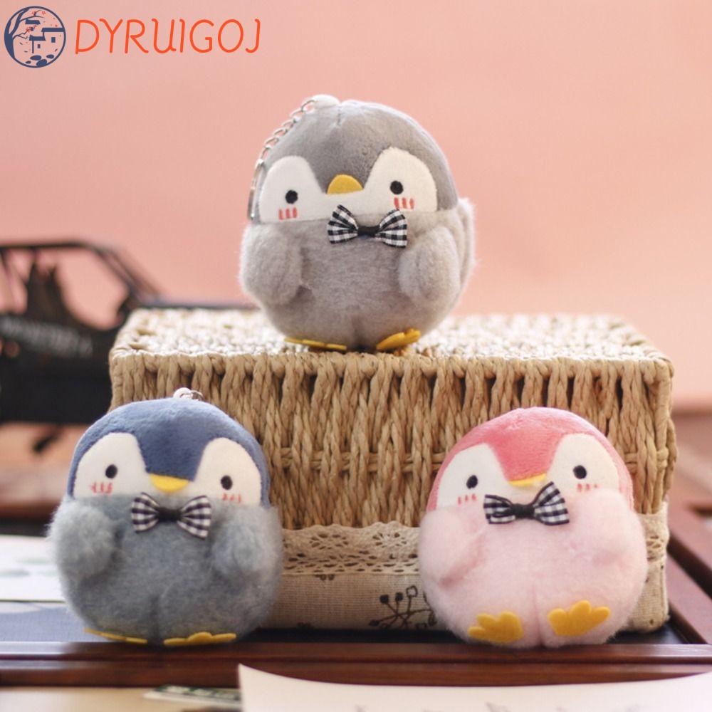 Móc Khóa Hình Chim Cánh Cụt Nhồi Bông Dễ Thương Giá Đỡ
