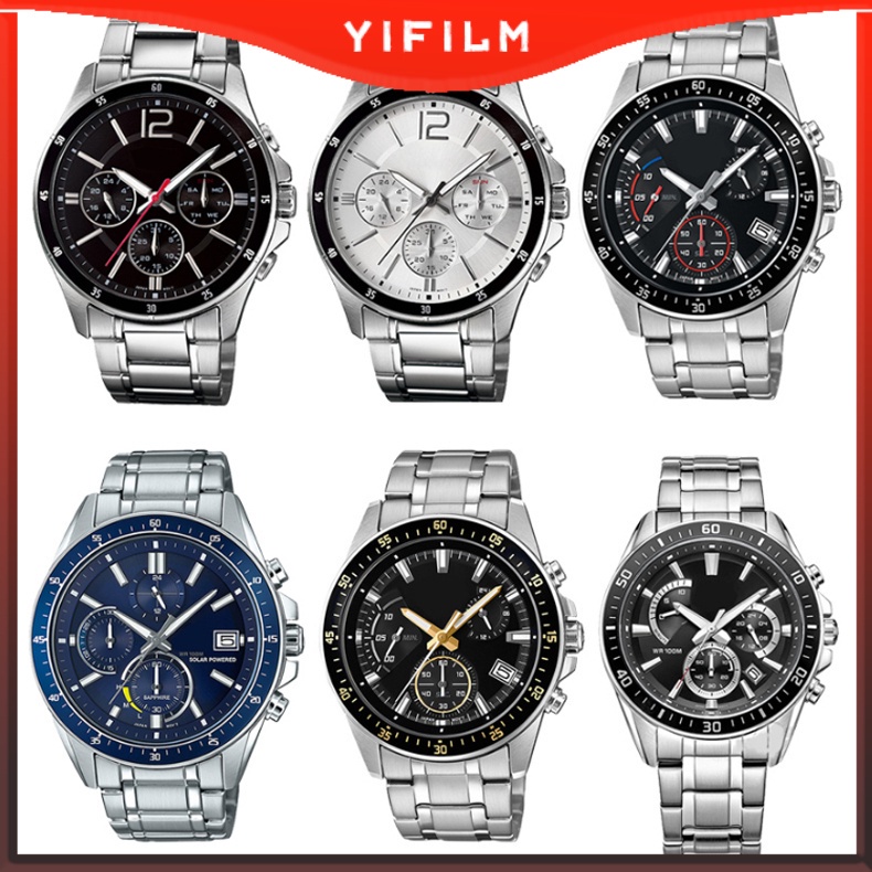 YIFILM Dây Đeo Đồng Hồ Bằng Thép Phù Hợp Cho Casio EFR303L EFV-540 500 EFS-S510 MTP1375