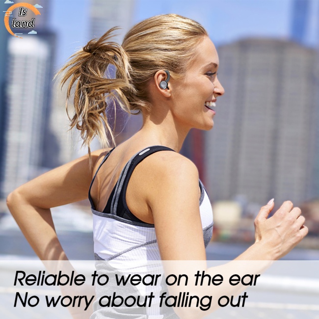 [IS] Tai nghe không dây Có Thể Sạc Lại Được Thiết Kế Dạng Móc Vành Tai Khi Chơi Thể Thao