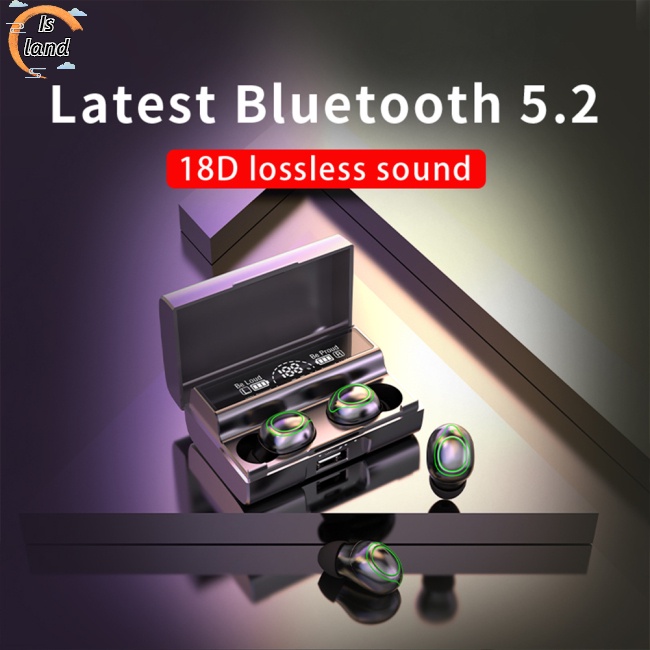 Tai Nghe Nhét Tai Không Dây Bluetooth Tws Mini Cảm Ứng Điều Khiển Đèn Md828