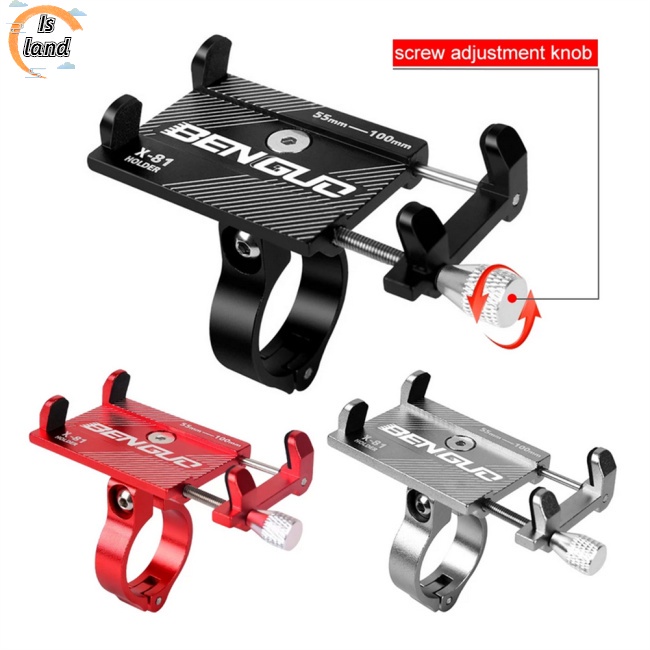 Giá Đỡ Điện Thoại 3.0-6.8 Inch Bằng Nhôm Gắn Tay Lái Xe Đạp