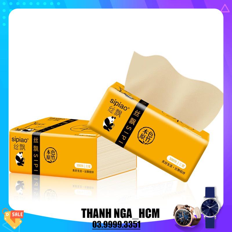 Thùng 30 gói Giấy ăn Hình Gấu Trúc Siêu Dai, Siêu mềm, Siêu thấm ,Hàng chuẩn