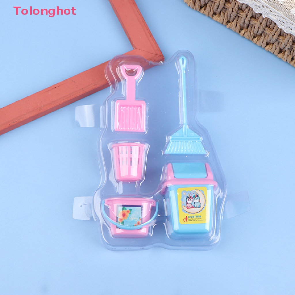 Bộ 5 Dụng Cụ Vệ Sinh Nhà Búp Bê Mini Dành Cho Trẻ Em