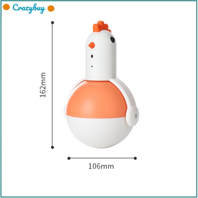 Cr Đồ Chơi Tương Tác Xoay 360 Độ Hình Gà Con Xinh Xắn Cho Mèo Cưng
