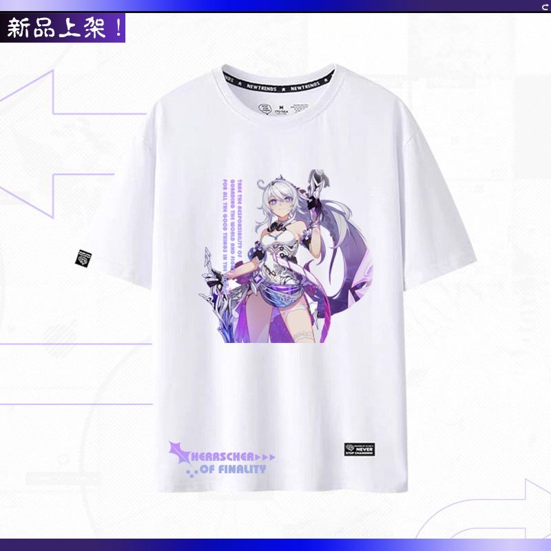 Áo Thun Tay Ngắn Cổ Tròn In Hình Game Honkai Va Chạm 3D Thời Trang Mùa Hè Cho Nam Và Nữ