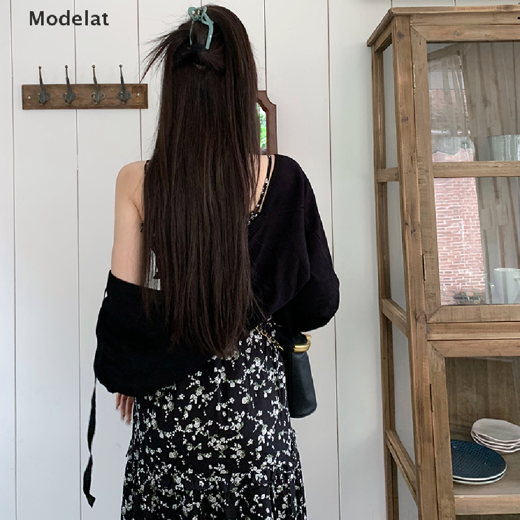 Đầm Hai Dây Cổ Chữ V Hở Lưng In Họa Tiết Hoa Thời Trang Mùa Hè Cho Nữ