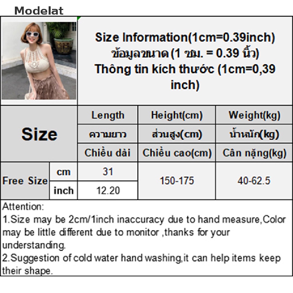 Mfc Áo Ngực Dệt Kim Khoét Rỗng Phong Cách Bohemian WTD