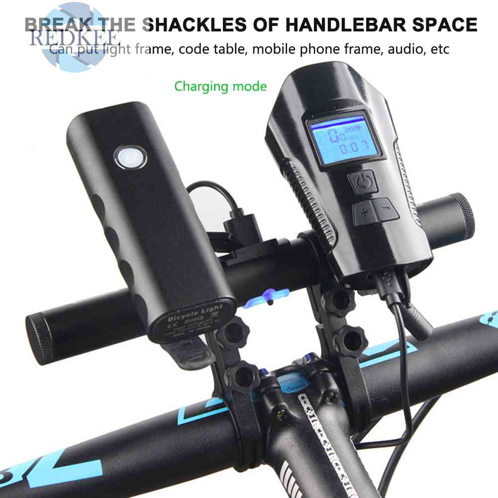 Kẹp Nối Dài Đèn Xe Đạp 2 Đầu Sạc USB Chuyên Dụng