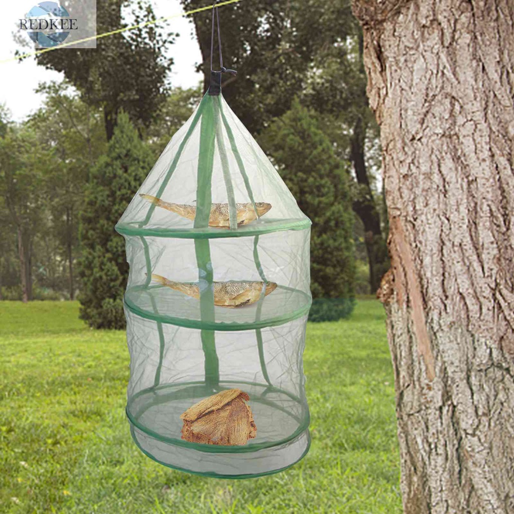 Lồng Lưới Phơi Đồ Màu Xanh Lá Có Khóa Kéo Có Thể Gập Lại Và Linh Hoạt