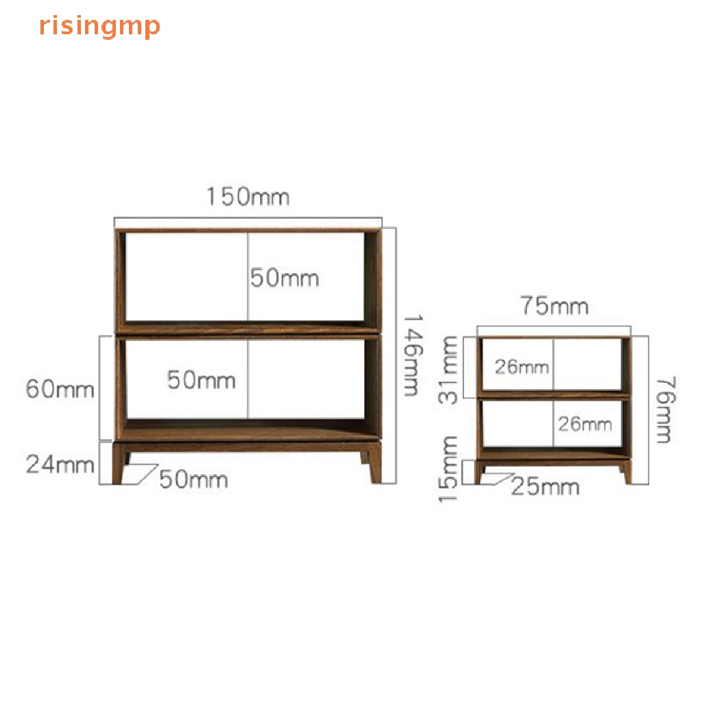 1 Tủ Nội Thất Mini Tỉ Lệ 1 / 12 1 / 6 Cho Nhà Búp Bê