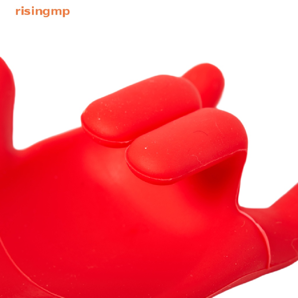 Kẹp Nhấc Nắp Nồi / Muỗng Bằng Silicone Chống Tràn Tiện Dụng
