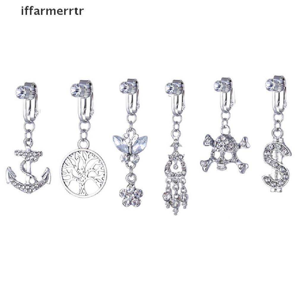 Khuyên Rốn Đính Kim Cương Giả Dạng Kẹp Bụng