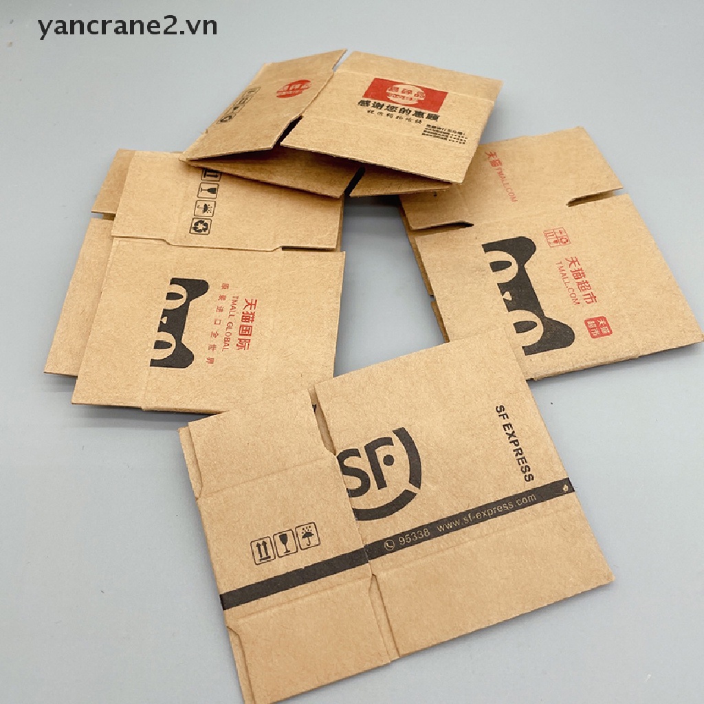 1 Hộp Giấy Kraft Mini Đồ Chơi {yancrane2.vn} Cho Nhà Búp Bê