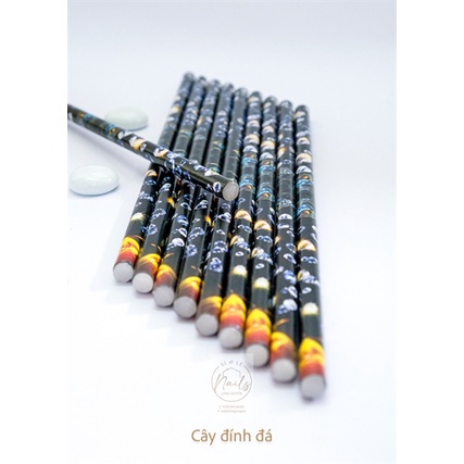 Bút sáp chấm đá, cây đính charm, đá nails(Cây)