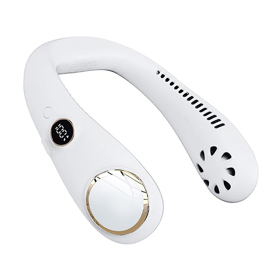 Quạt Treo Cổ Di Động Quạt Không Cánh Cá Nhân Đeo Cổ Quạt Không Lá Quạt Sạc USB Mini Vòng Cổ Quạt
