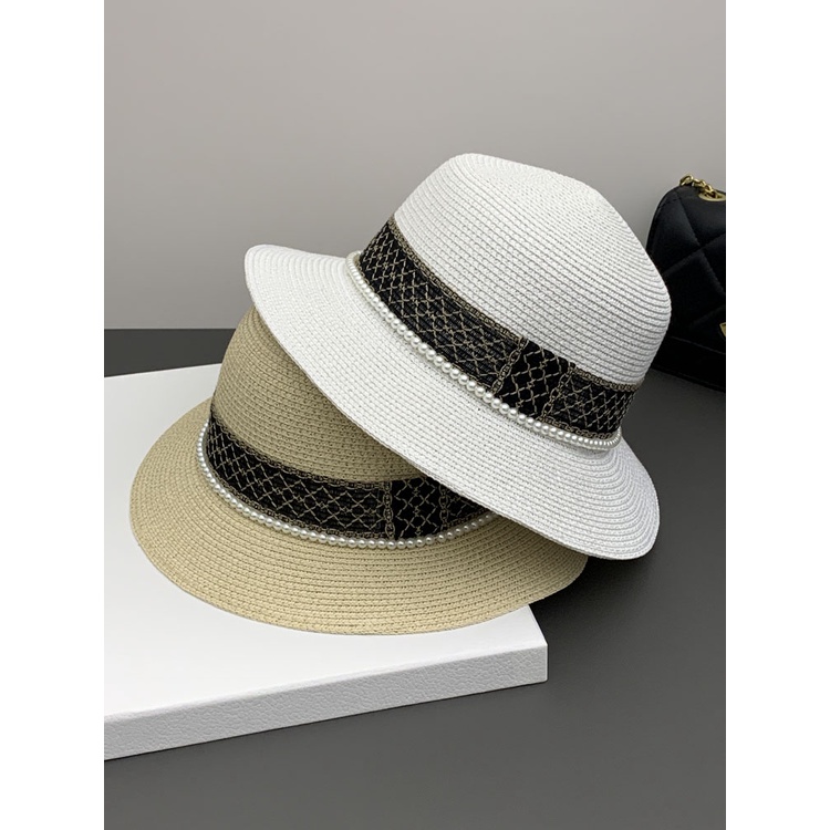 Mũ Cói Rộng Vành Chống Nắng Chống Tia Cực Tím Gấp Gọn Được Thời Trang Mùa Hè Phong Cách Hàn Quốc Cho Nữ