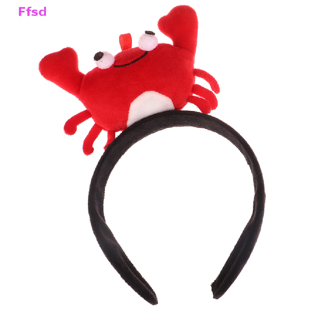 {Ffsd} Băng Đô Cài Tóc Hình Cua Biển Nhồi Bông Dễ Thương Sáng Tạo Bán Chạy