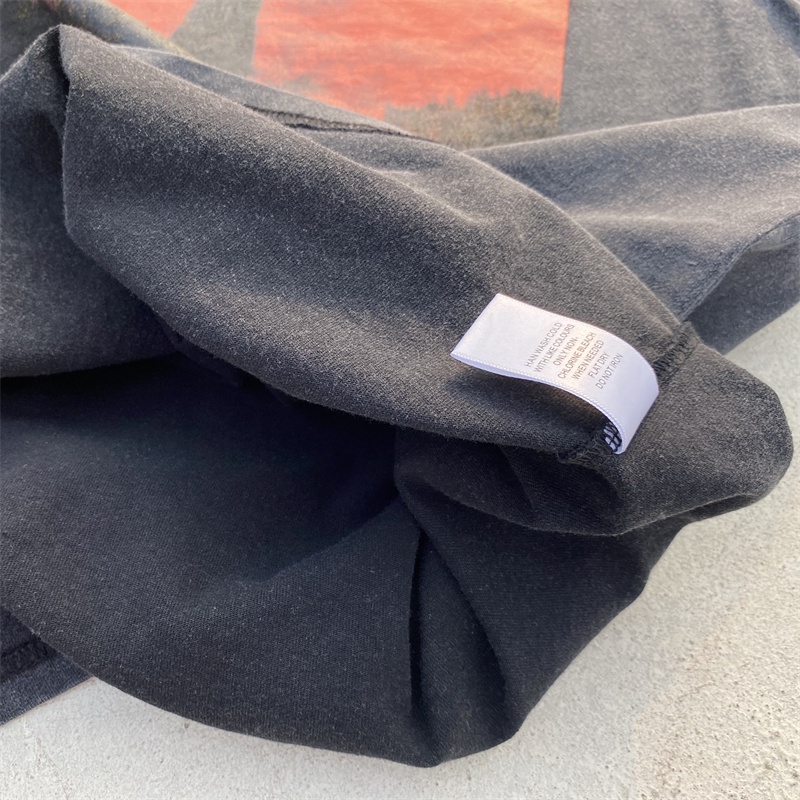 Post-mx Một Mình-The Mô Hình Thời Trang Cổ Điển Mẫu F O G "Judged Satan" Giới Hạn 1Ff1 Game of Thrones Rửa Sạch Nước Cổ Điển Tay Ngắn JRTJSRJKDFJYK