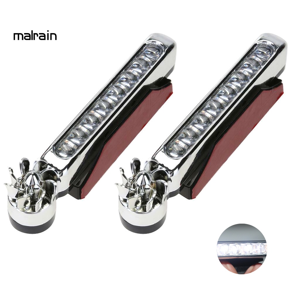 Bộ 2 Đèn LED Tín Hiệu Tự Động Dùng Cho Xe Hơi Chạy Bằng Năng Lượng Gió