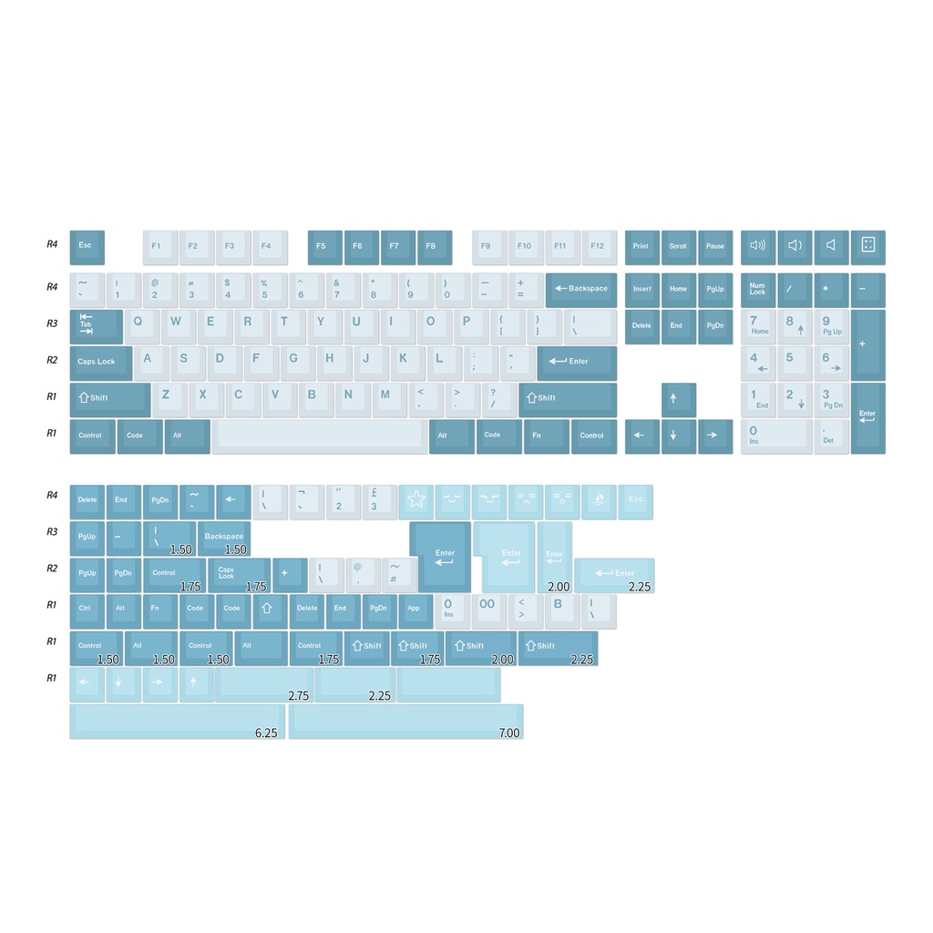 173 Phím GMK Shoko Keycaps Cherry Profile PBT Double Shot Bàn phím cơ Keycap