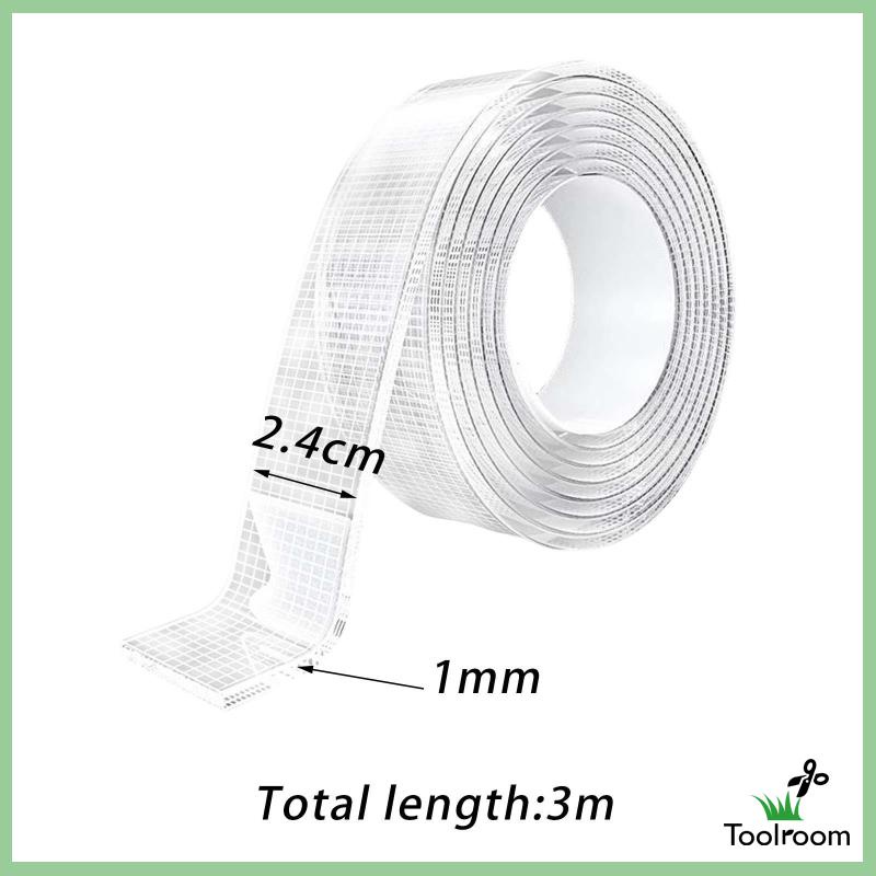 Cuộn Băng Keo Hai Mặt Trong Suốt Không Để Lại Dấu Vết