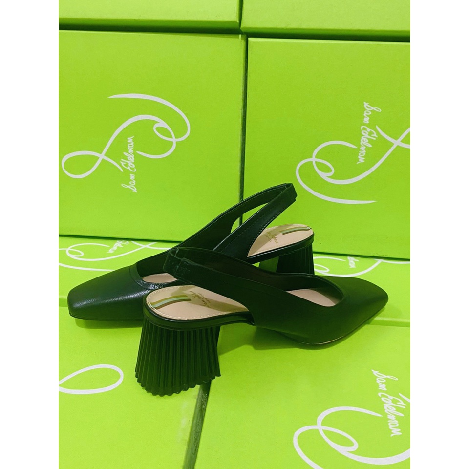 Giày, guốc, dép Sam edelman gót 6 cm, mũi vuông trẻ trung hàng xuất xịn chất da thật mềm và êm