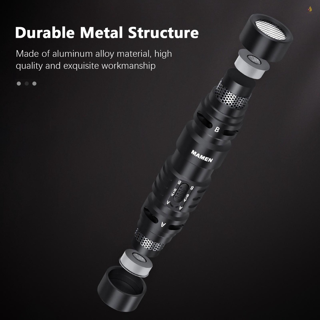 Micro Mini MAMEN Mic-08 Pro Bằng Kim Loại Hai Chiều Giảm Tiếng Ồn Thông Minh Có Phích Cắm 3.5mm