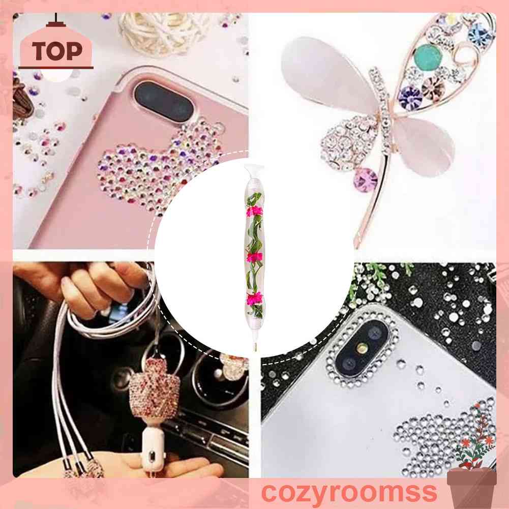 Bút Khoan Kim Cương 5D DIY Hình Vuông / Tròn Bằng Nhựa Resin