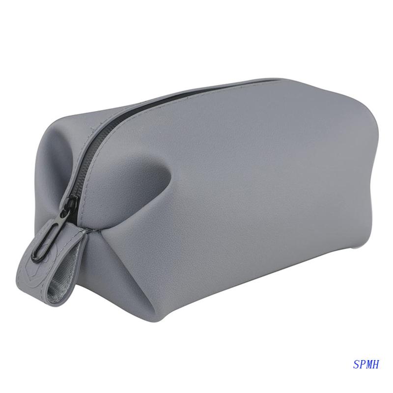 Túi Đựng Mỹ Phẩm Bằng Silicone Chống Thấm Nước Có Khóa Kéo Tiện Dụng