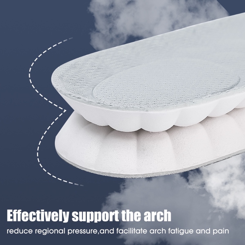 Miếng Lót Giày Cotton Siêu Mềm Co Giãn Thoáng Khí Giảm Xóc Dành Cho Nam Và Nữ