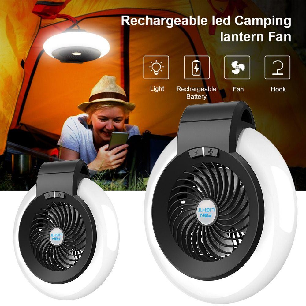 .Quạt Cắm Trại Siêu Nhẹ 6000K Tiện Dụng