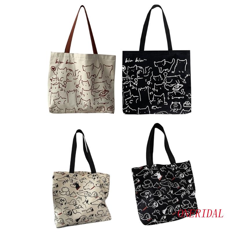 Túi Xách Tay Bằng Vải Canvas Cỡ Lớn Thời Trang Dành Cho Nữ