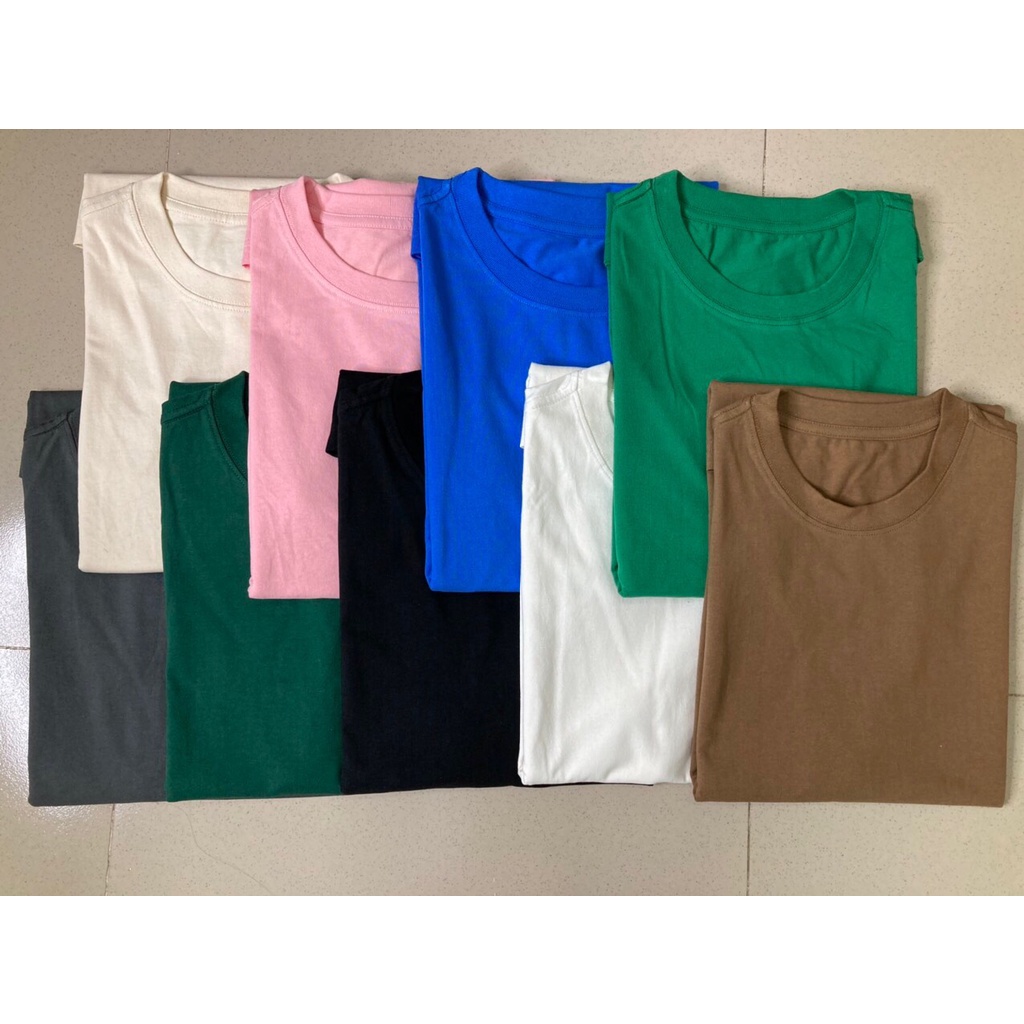 Áo thun trơn unisex nam , nữ - áo phông cotton mềm mịn nhiều màu