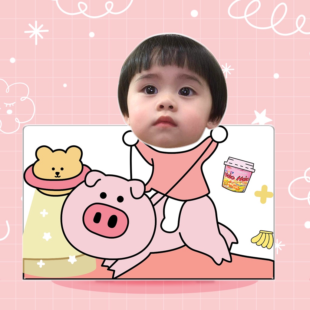 Mô hình standee lắc đầu chibi ghép mặt theo yêu cầu đáng yêu chạy pin làm quà tặng, trang trí bàn học, ô tô