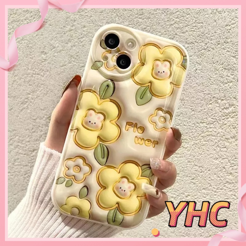 Ốp lưng iphone Bó hoa thỏ tươi nhỏ 3D hiệu ứng vỏ bong bóng silicone Cho iPhone 6 / 6S / 6splus / se / 7 / 7plus / 8 / 8plus / X / xs / xsmax / 11 / 12 / 13 / 14 / Plus / Pro-5068