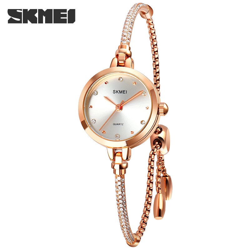Đồng Hồ Quartz Nữ Skmei 1805 Chống Thấm Nước Với Dây Đeo Thép