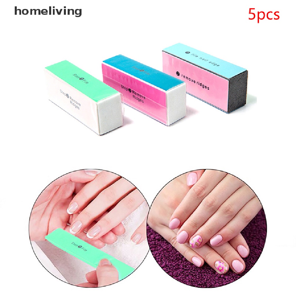 Bộ 5 Cây Dũa Móng Tay 4 Bước Chất Lượng Cao