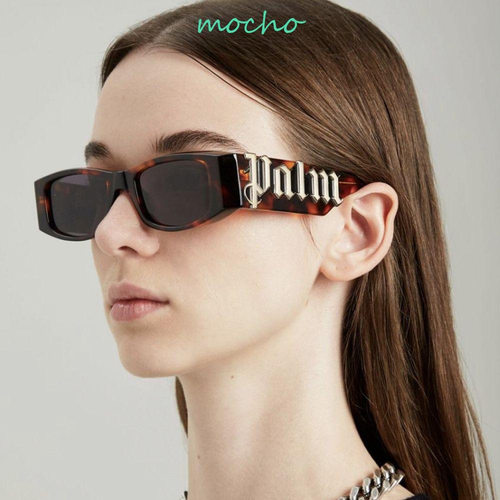 Kính Mát Chống Tia UV400 Gọng Nhỏ In Chữ Phong Cách Hàn Quốc Cho Nữ